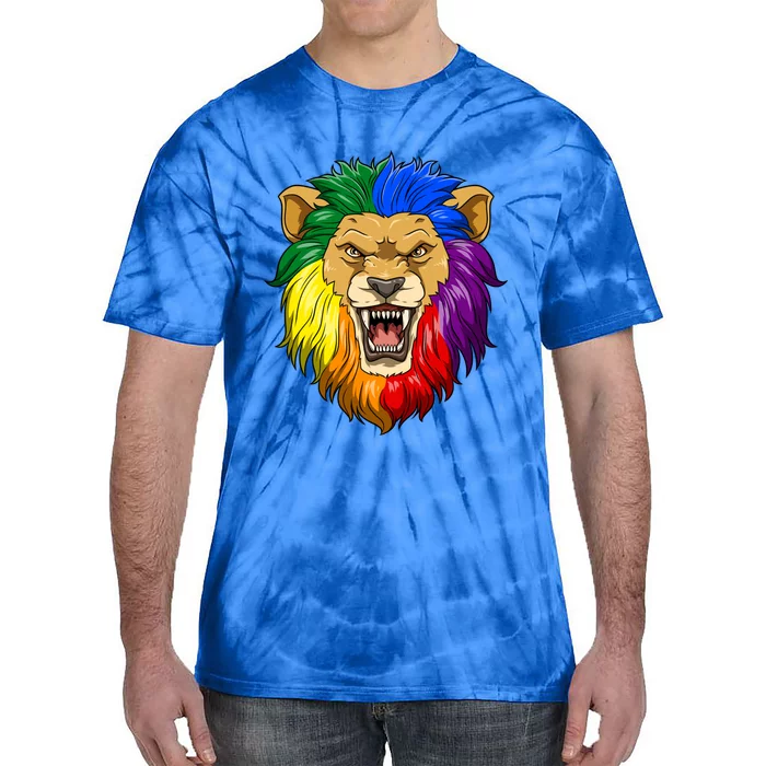 Lgbtq Pride Gay Lesbian Lion Great Gift Tie-Dye T-Shirt