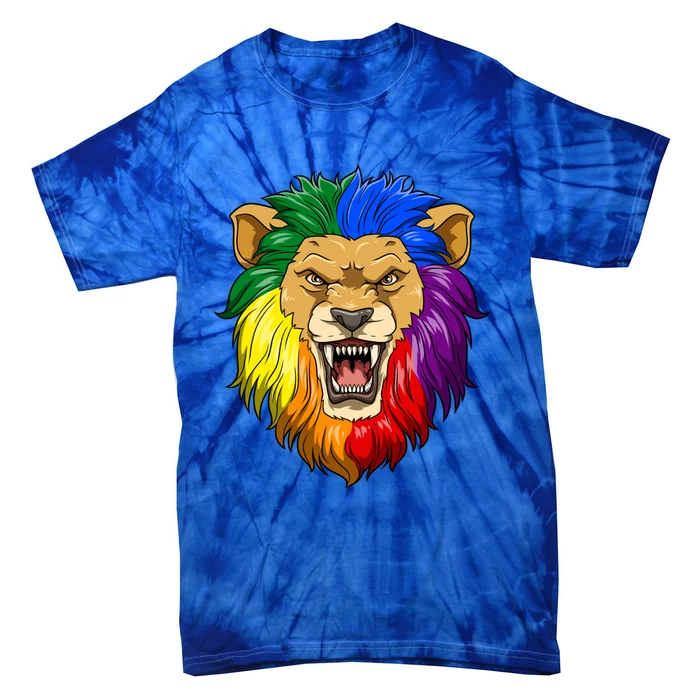 Lgbtq Pride Gay Lesbian Lion Great Gift Tie-Dye T-Shirt