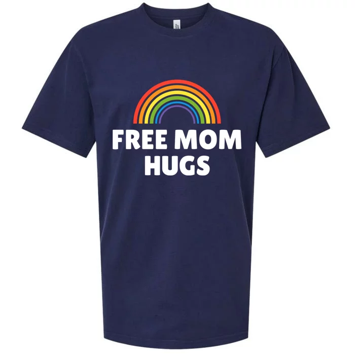 Lgbt Pride Gift Free Mom Hugs Gift Sueded Cloud Jersey T-Shirt