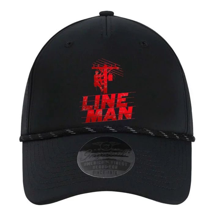 Lineman Prayer Gifts Idea Electric Cable Lineman Performance The Dyno Cap