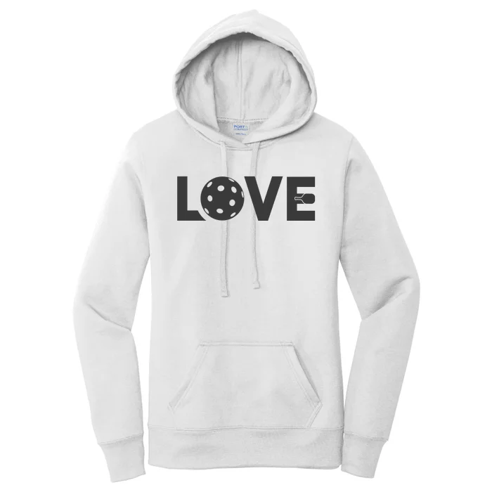 Love Pickleball Gift For Pickle Ball Player Women's Pullover Hoodie