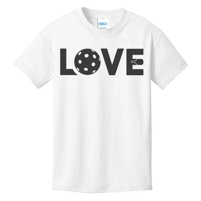 Love Pickleball Gift For Pickle Ball Player Kids T-Shirt