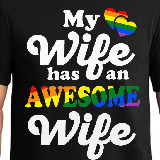 LGBTQ Pride Gay Couple Funny Wedding Lesbian Couples Wife Pajama Set