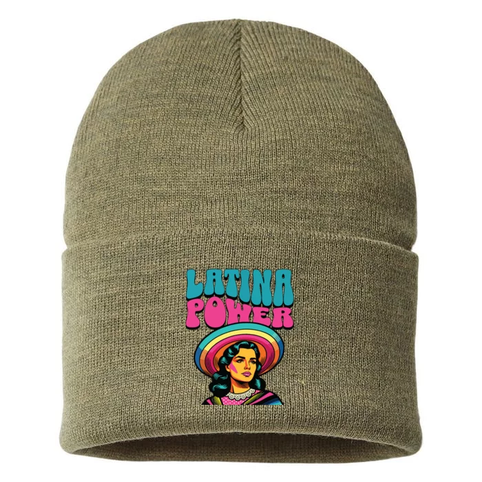 Latina Power Hispanic Heritage Month Sustainable Knit Beanie