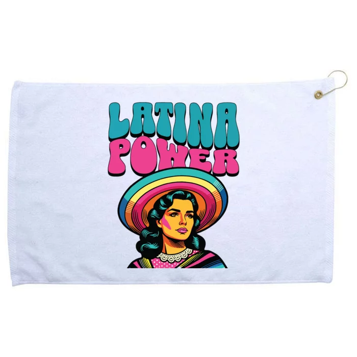 Latina Power Hispanic Heritage Month Grommeted Golf Towel