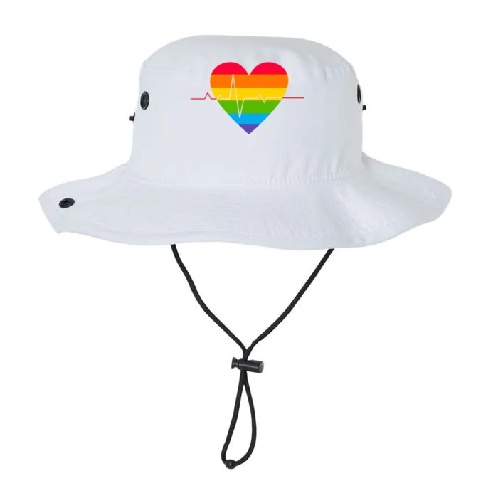 Lgbt Pride Heartbeat Awareness Great Gift Legacy Cool Fit Booney Bucket Hat