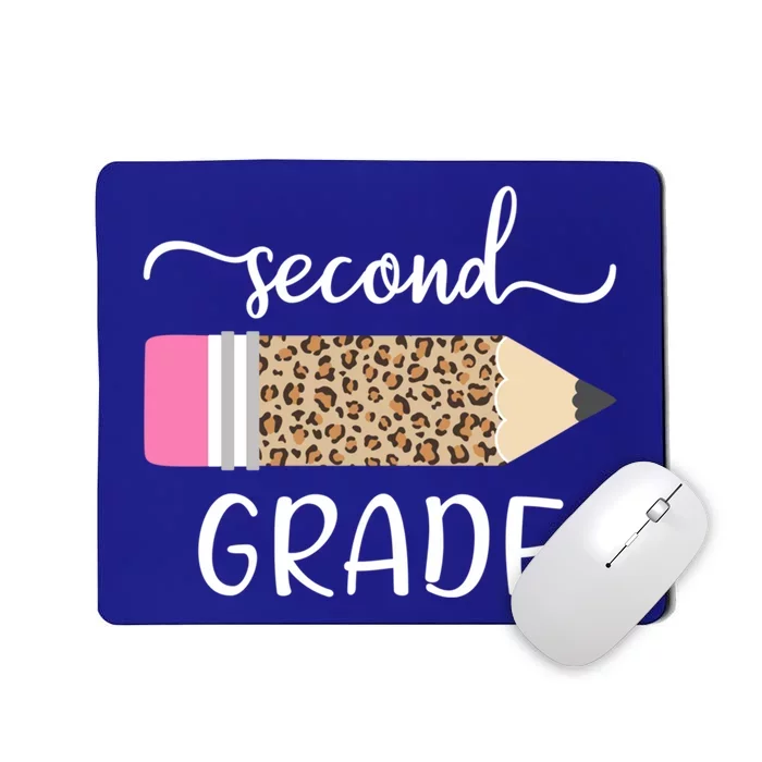 Leopard Print Hello Second Grade First Day Of School Teacher Gift Mousepad