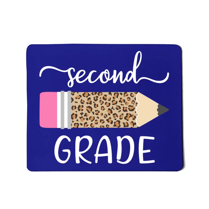 Leopard Print Hello Second Grade First Day Of School Teacher Gift Mousepad