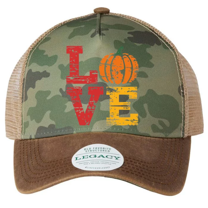 Love Pumpkin Halloween Fall Season 2024 Legacy Tie Dye Trucker Hat