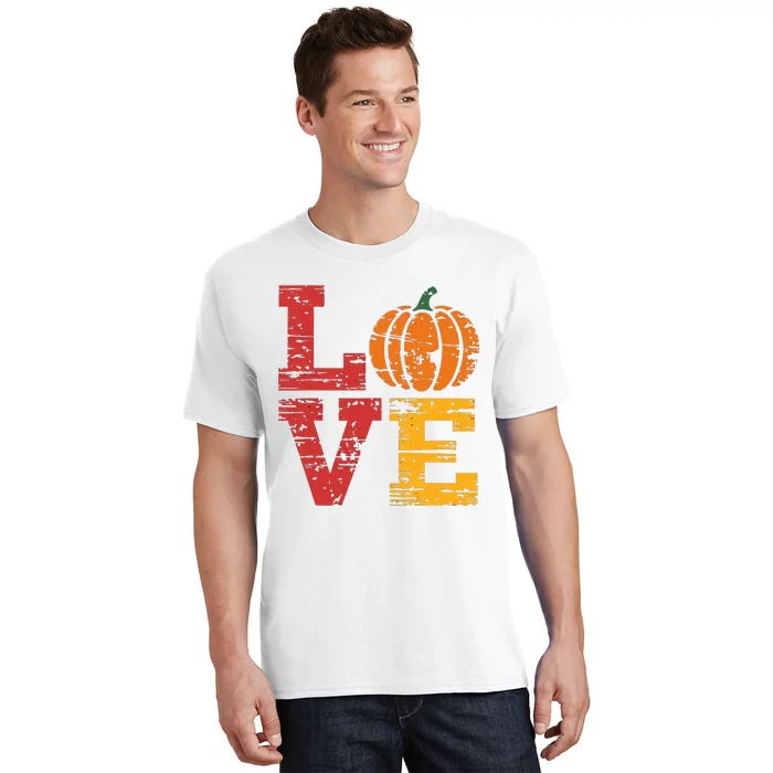 Love Pumpkin Halloween Fall Season 2024 T-Shirt