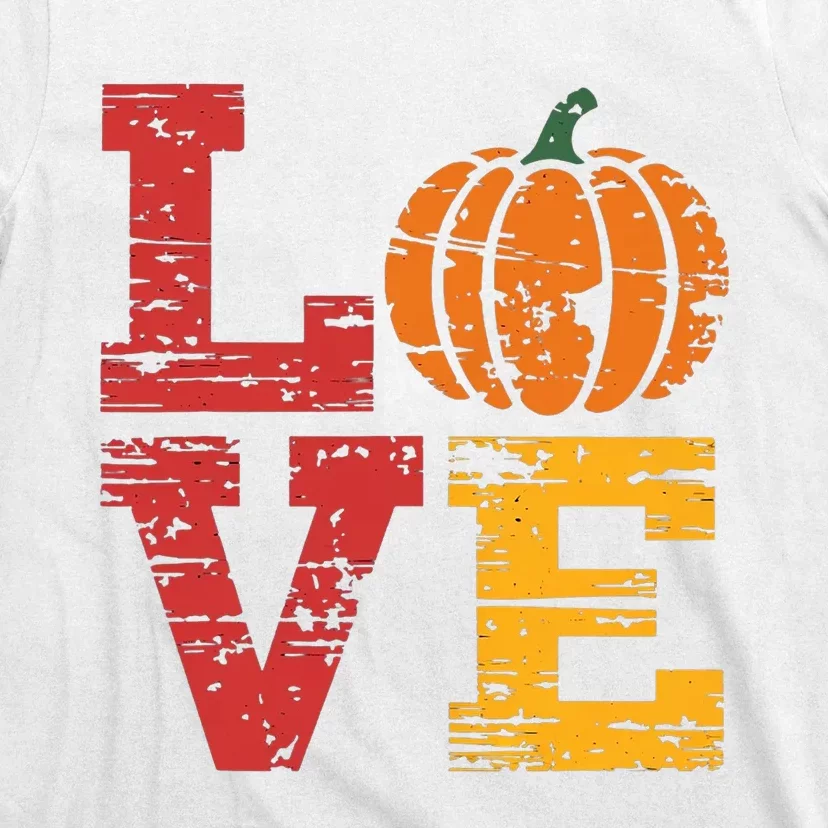 Love Pumpkin Halloween Fall Season 2024 T-Shirt