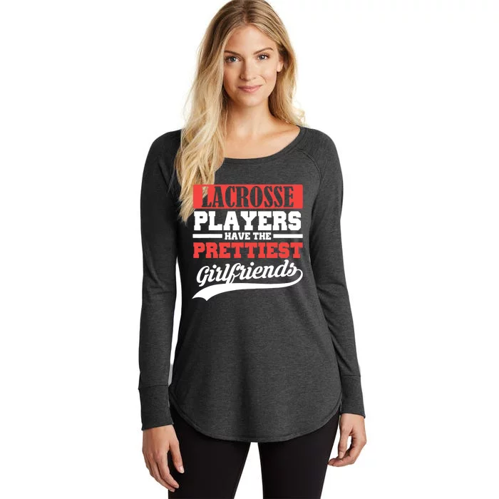 Lacrosse players have the prettiest girlfriends Women's Perfect Tri Tunic Long Sleeve Shirt