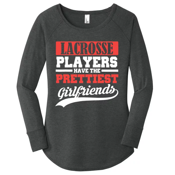 Lacrosse players have the prettiest girlfriends Women's Perfect Tri Tunic Long Sleeve Shirt