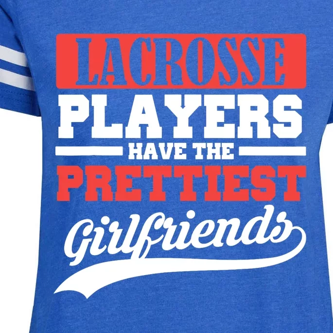 Lacrosse players have the prettiest girlfriends Enza Ladies Jersey Football T-Shirt