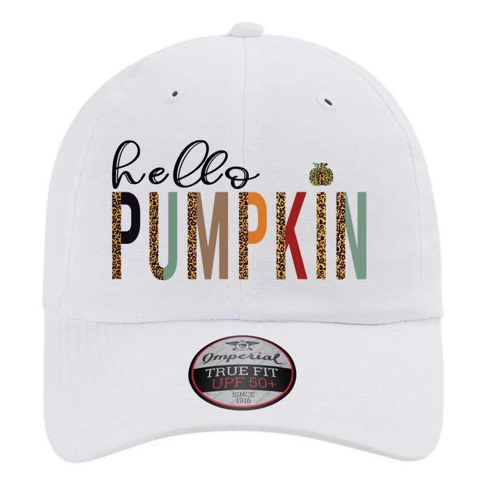 Leopard Pumpkin Hello Pumpkin Graphic Fall Halloween Costume The Original Performance Cap