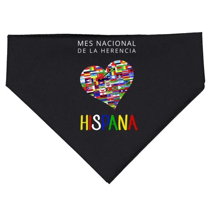 Latino Pride Hispanic Heritage Month USA-Made Doggie Bandana