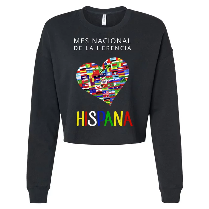 Latino Pride Hispanic Heritage Month Cropped Pullover Crew