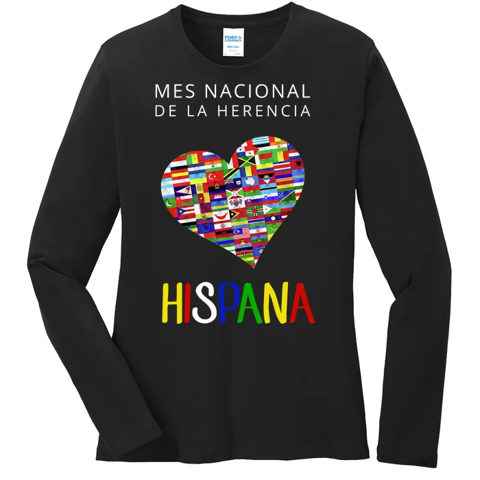 Latino Pride Hispanic Heritage Month Ladies Long Sleeve Shirt