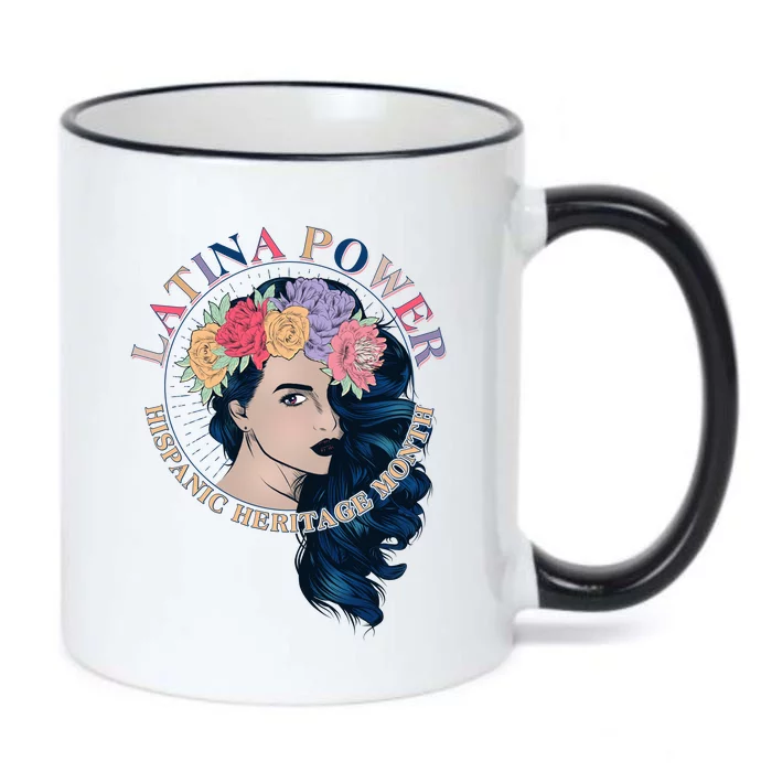 Latina Power Hispanic Heritage Month Black Color Changing Mug