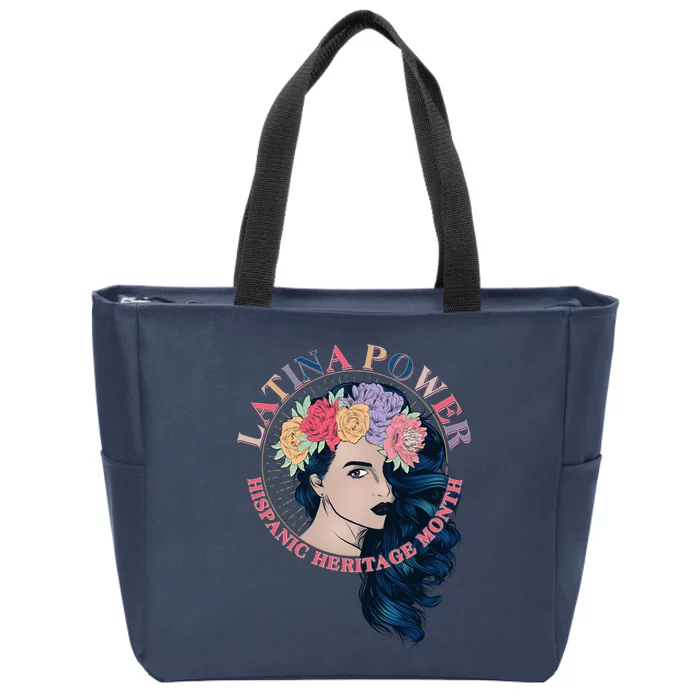 Latina Power Hispanic Heritage Month Zip Tote Bag