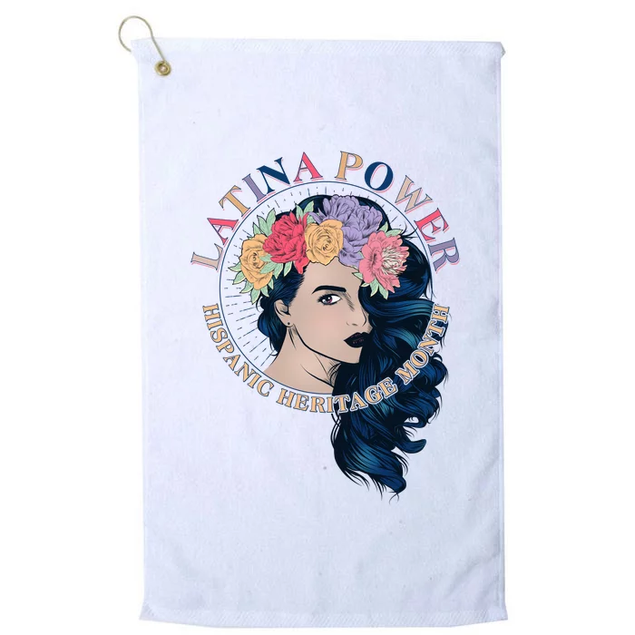 Latina Power Hispanic Heritage Month Platinum Collection Golf Towel