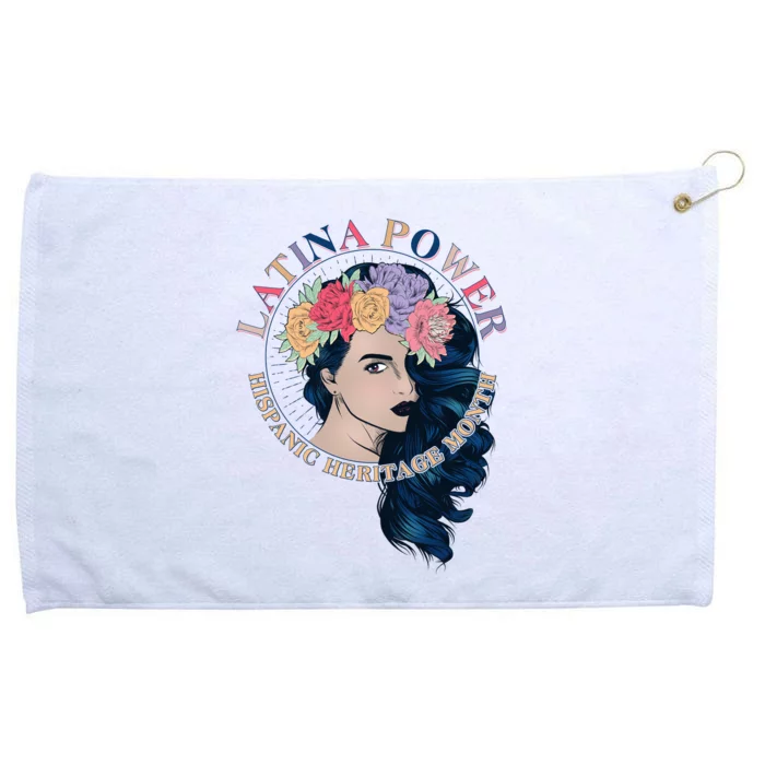 Latina Power Hispanic Heritage Month Grommeted Golf Towel