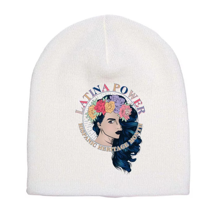 Latina Power Hispanic Heritage Month Short Acrylic Beanie