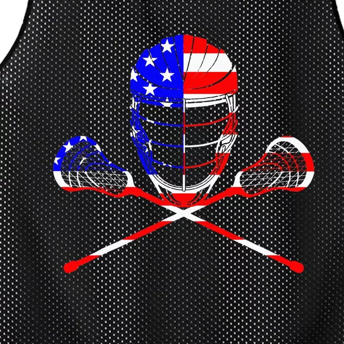 Lacrosse Player Independence Day Laxing Patriotic Lax Goalie Mesh Reversible Basketball Jersey Tank