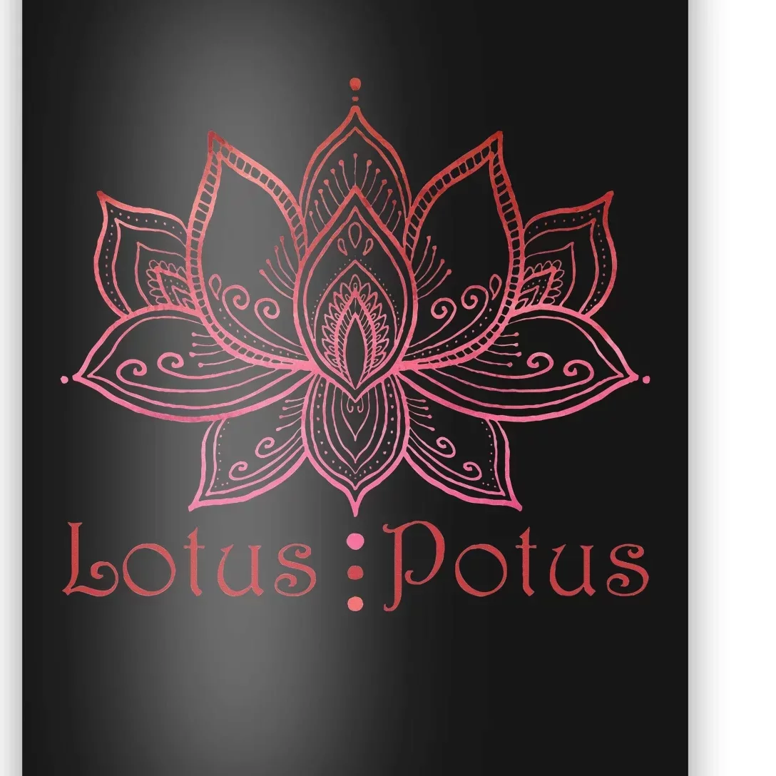 Lotus Potus In Red And Shades Poster