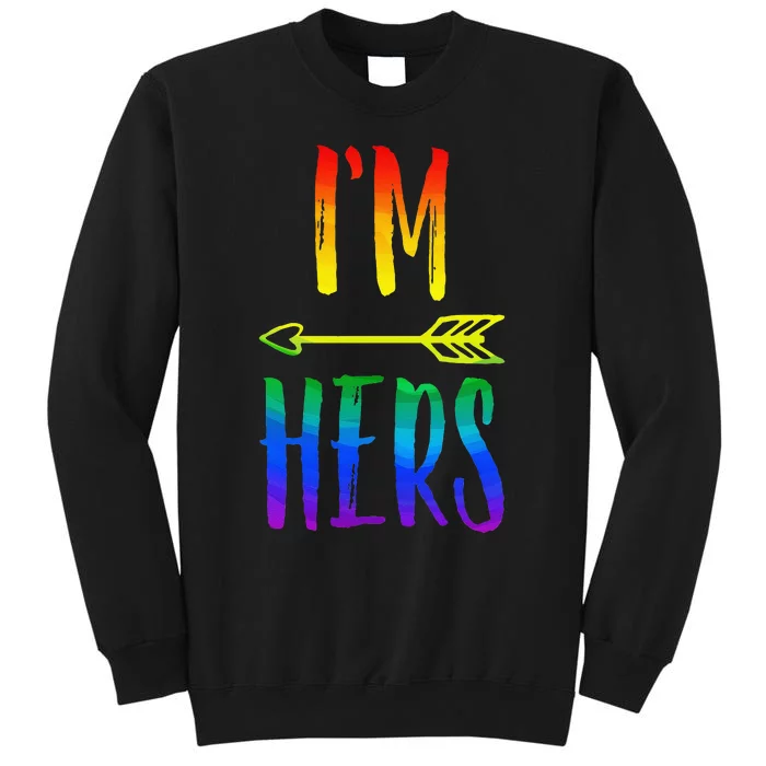 LGBT Pride Im Her Shes Mine Lesbian Couple Matching Lover Sweatshirt