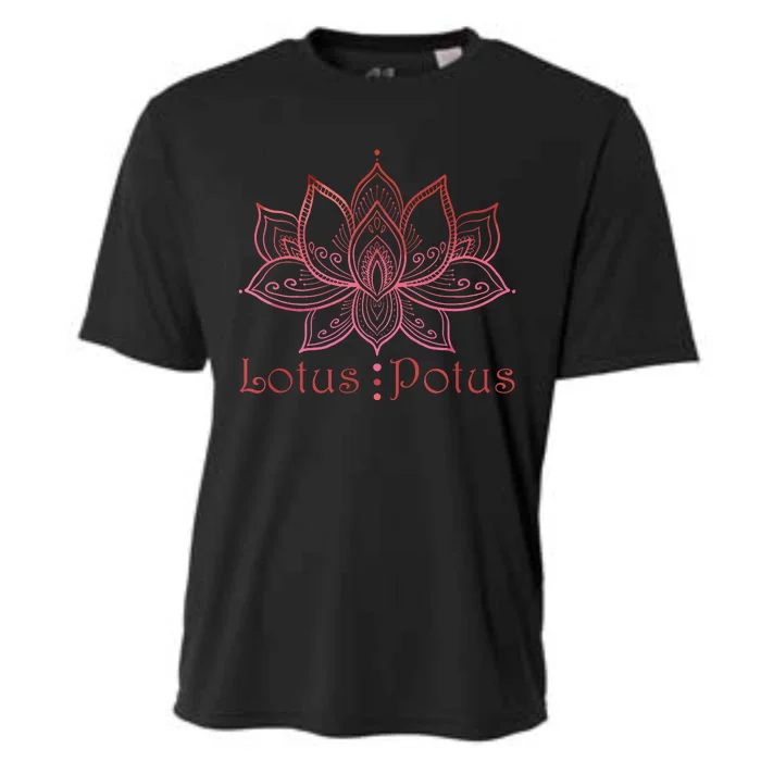 Lotus Potus In Red And Shades Cooling Performance Crew T-Shirt