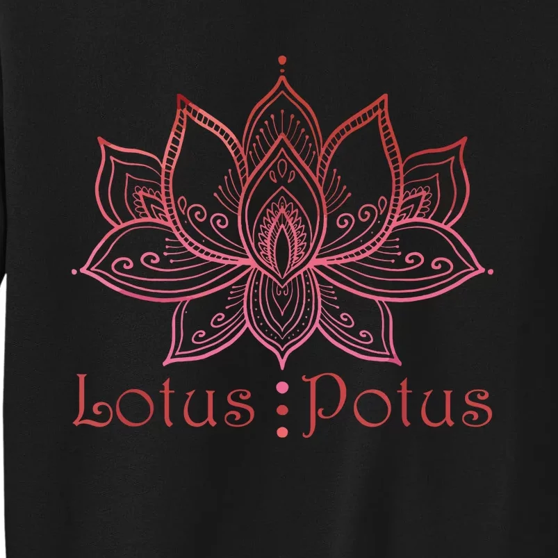 Lotus Potus In Red And Shades Sweatshirt