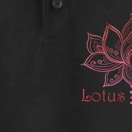 Lotus Potus In Red And Shades Dry Zone Grid Performance Polo