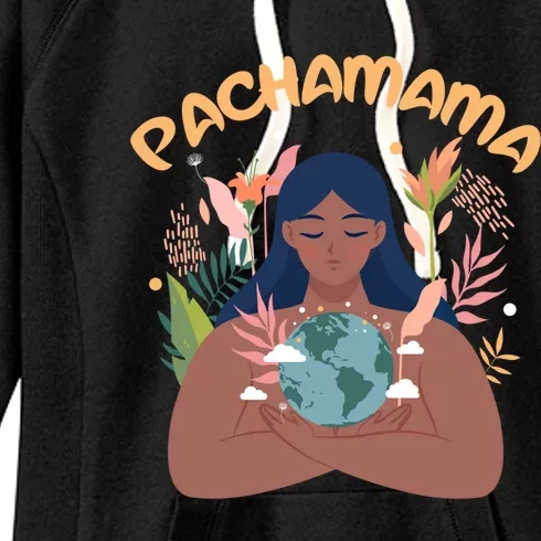 La Pachamama Indigenous Mother Earth Latino Quechua Aymara Gift Women's Fleece Hoodie