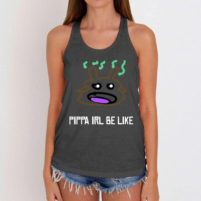 Luwud Pippa Irl Be Like Women's Knotted Racerback Tank