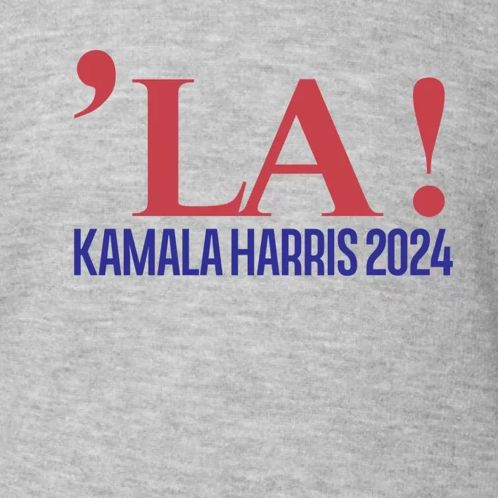 La President Kamala Harris 2024 Toddler Sweatshirt