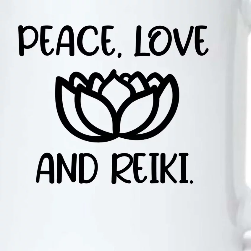 Lotus Peace Love Reiki Gift Cool Style Gift Black Color Changing Mug