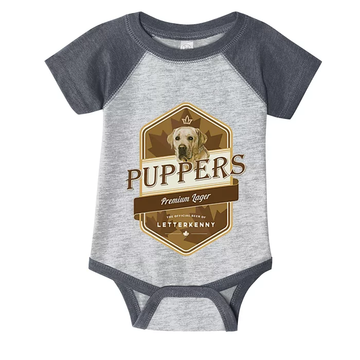 Letterkenny Puppers Lager Beer Infant Baby Jersey Bodysuit