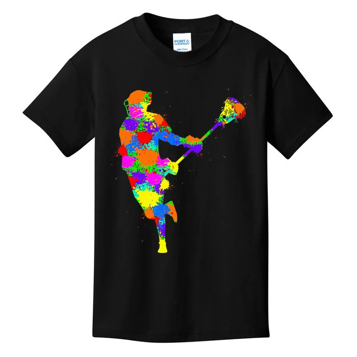 Lacrosse Player Kids T-Shirt