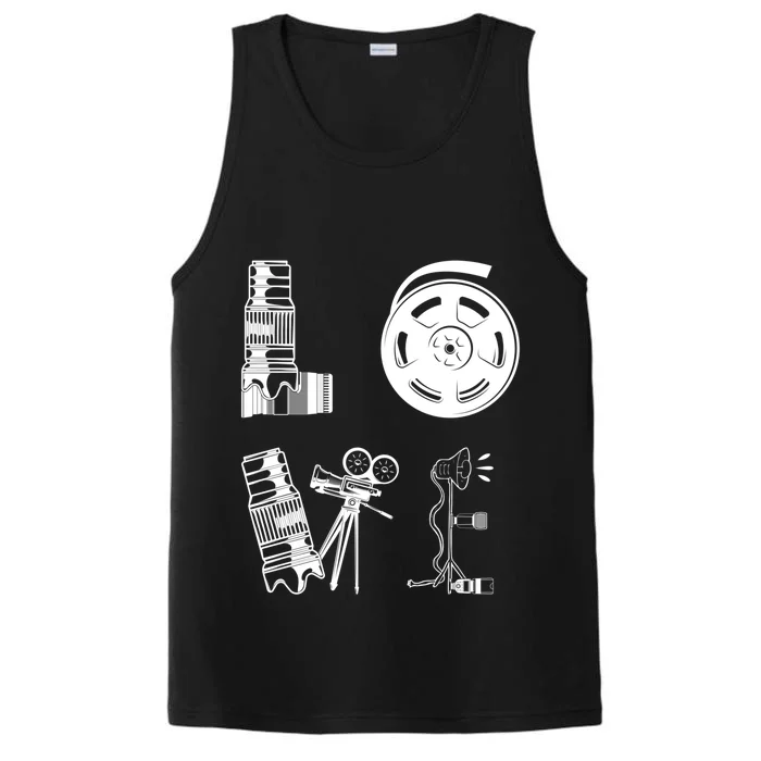 Love Photography Love Photography Camera Photographer Meaningful Gift Performance Tank