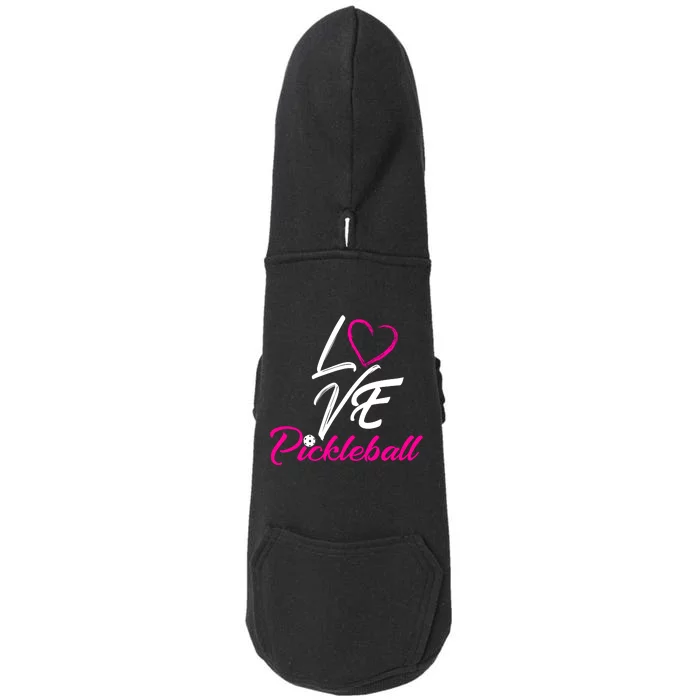 LOVE PICKLEBALL Doggie 3-End Fleece Hoodie