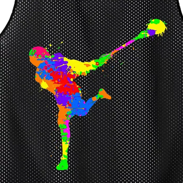 Lacrosse Player Mesh Reversible Basketball Jersey Tank