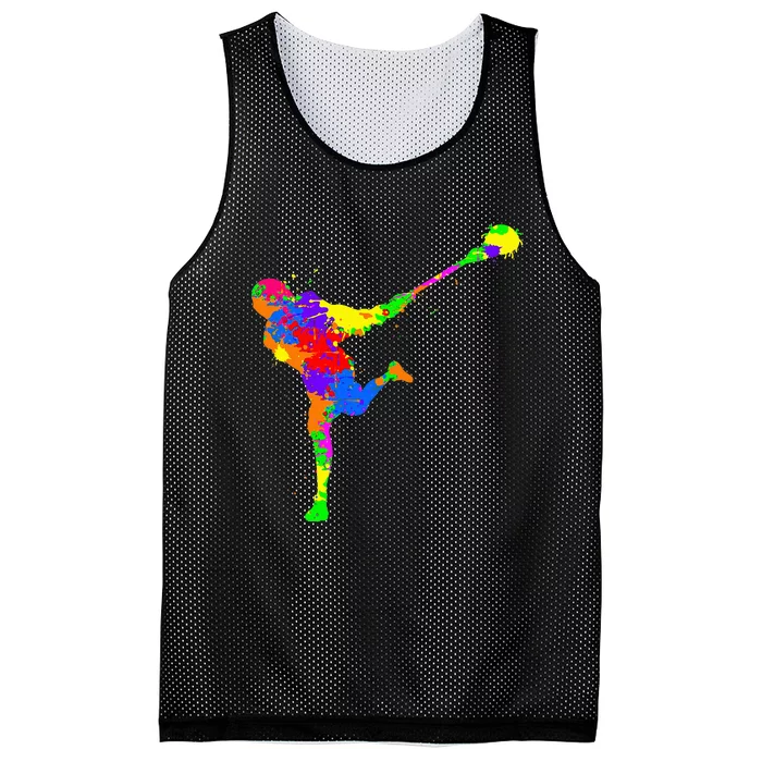 Lacrosse Player Mesh Reversible Basketball Jersey Tank