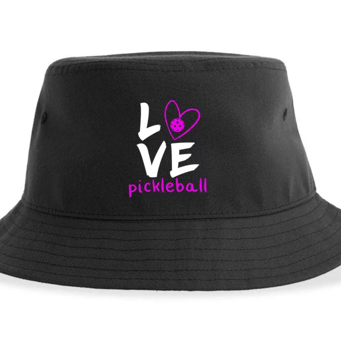 Love Pickleball Sustainable Bucket Hat