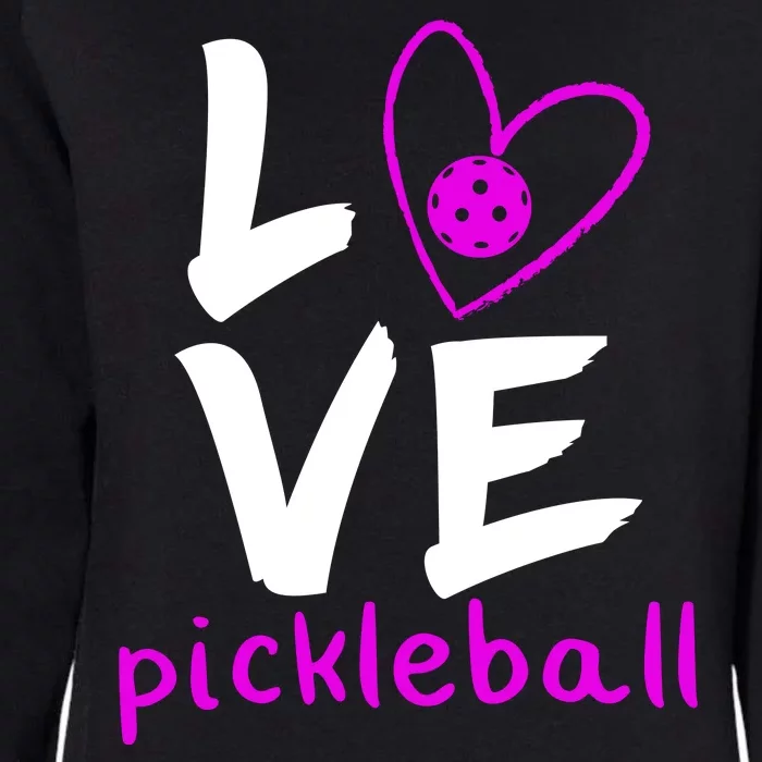 Love Pickleball Womens California Wash Sweatshirt