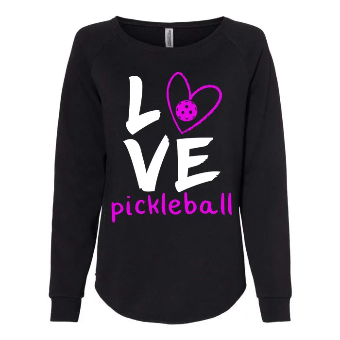 Love Pickleball Womens California Wash Sweatshirt