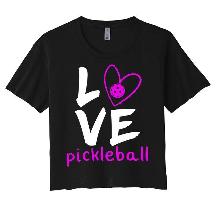 Love Pickleball Women's Crop Top Tee