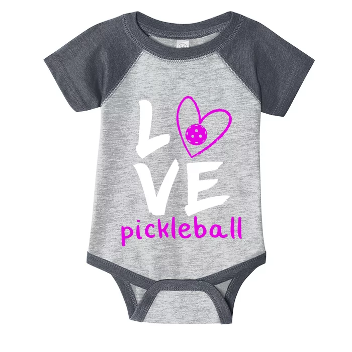 Love Pickleball Infant Baby Jersey Bodysuit