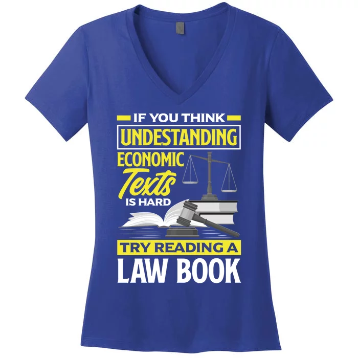 Lawyer Prosecutor Law Student Gift Women's V-Neck T-Shirt