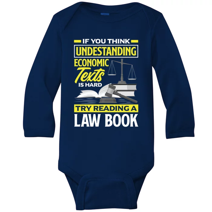 Lawyer Prosecutor Law Student Gift Baby Long Sleeve Bodysuit